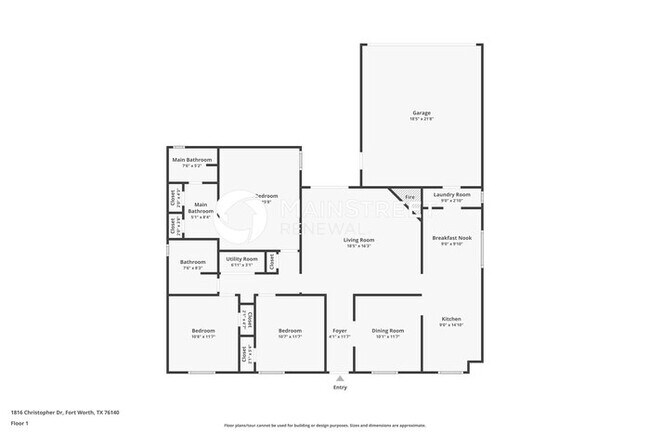 Foto del edificio - 3 Bedroom Pet-Friendly Home in FORT WORTH,...