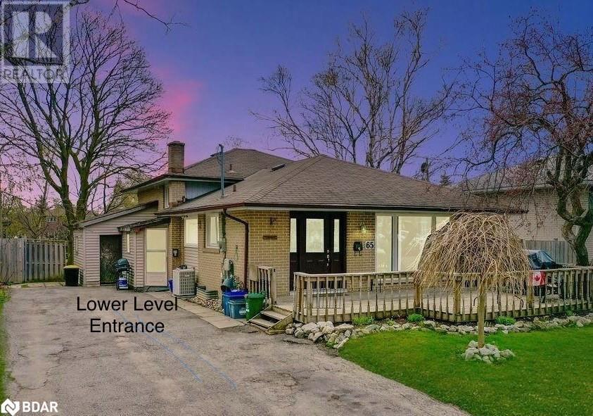 65 Ottaway Ave, Barrie, ON L4M 2X1 House for Rent in Barrie, ON