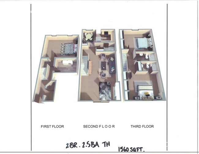 Building Photo - Stunning 2 Bed/2.5 Bath Townhome with atta...