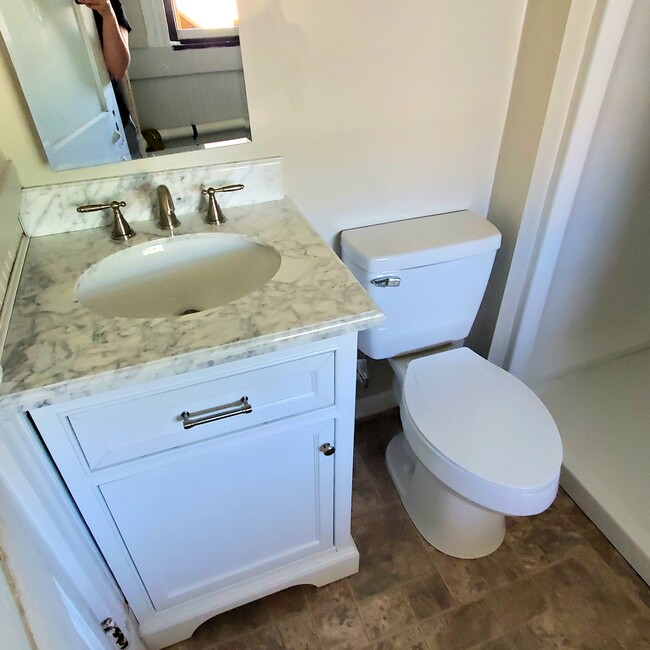 quality solid wood vanity with natural stone - 252-3 Laurel St