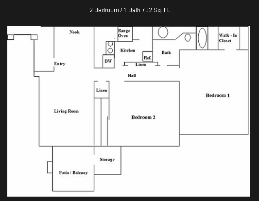 2BR/1BA - Country Club Villas