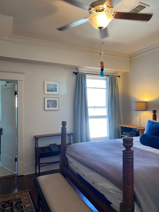Primary bedroom with nice windows - 1228 W Jessamine St