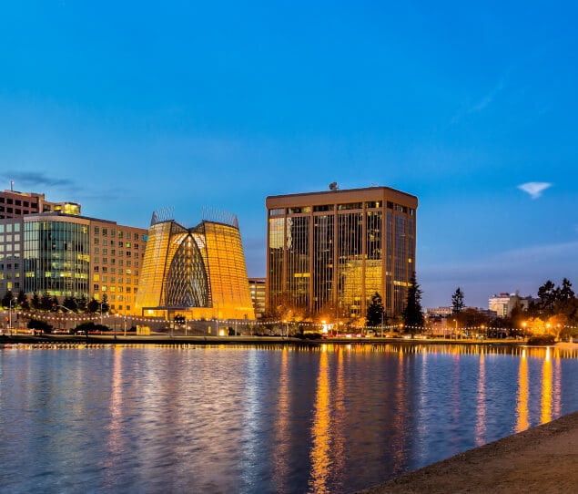 Evening view of Oakland