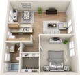 1 Bedroom 1 Bathroom