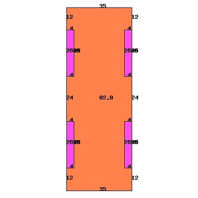 Floor Plan of Building 1 - Springfield Manor