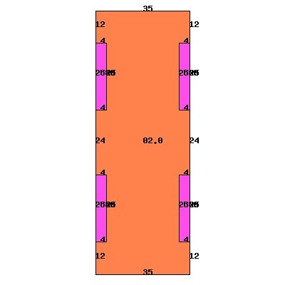 Plano de planta del edificio 1 - Springfield Manor