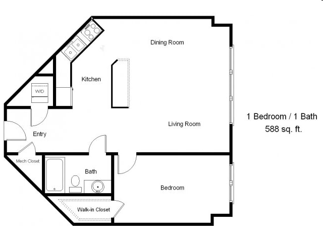 1HAB/1BA - Pegasus Senior Villas