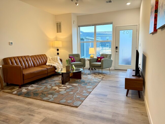 Spacious Living Room - Point Gardens Apartments