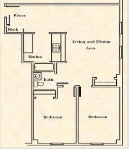 2HAB/1BA - Robertson's Senior Apartments