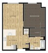 1 Bed, 1 Bath D