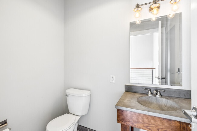 2BR, 1.5BA - 1,500SF - Half Bath - The Button Lofts