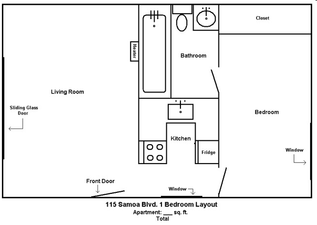 1BR/1BA - Meadowbrook Apartments