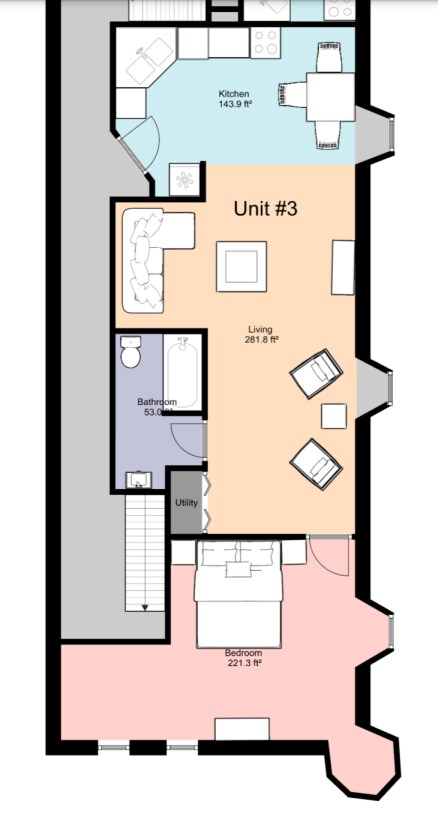 Plano de planta - 35 S Conococheague St