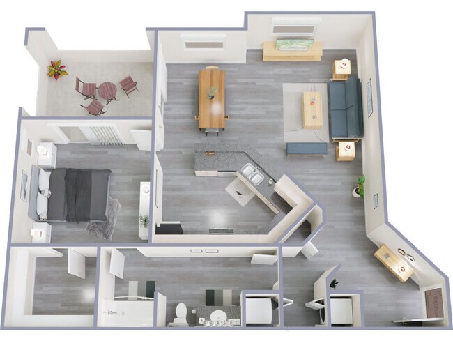 Plano de planta A1 - La Terraza at the Biltmore