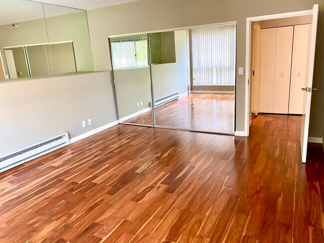Bedroom looking at large 3-door closet - 300 3rd St