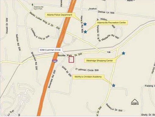 Mapa - 3288-3298 Cushman Cir SW