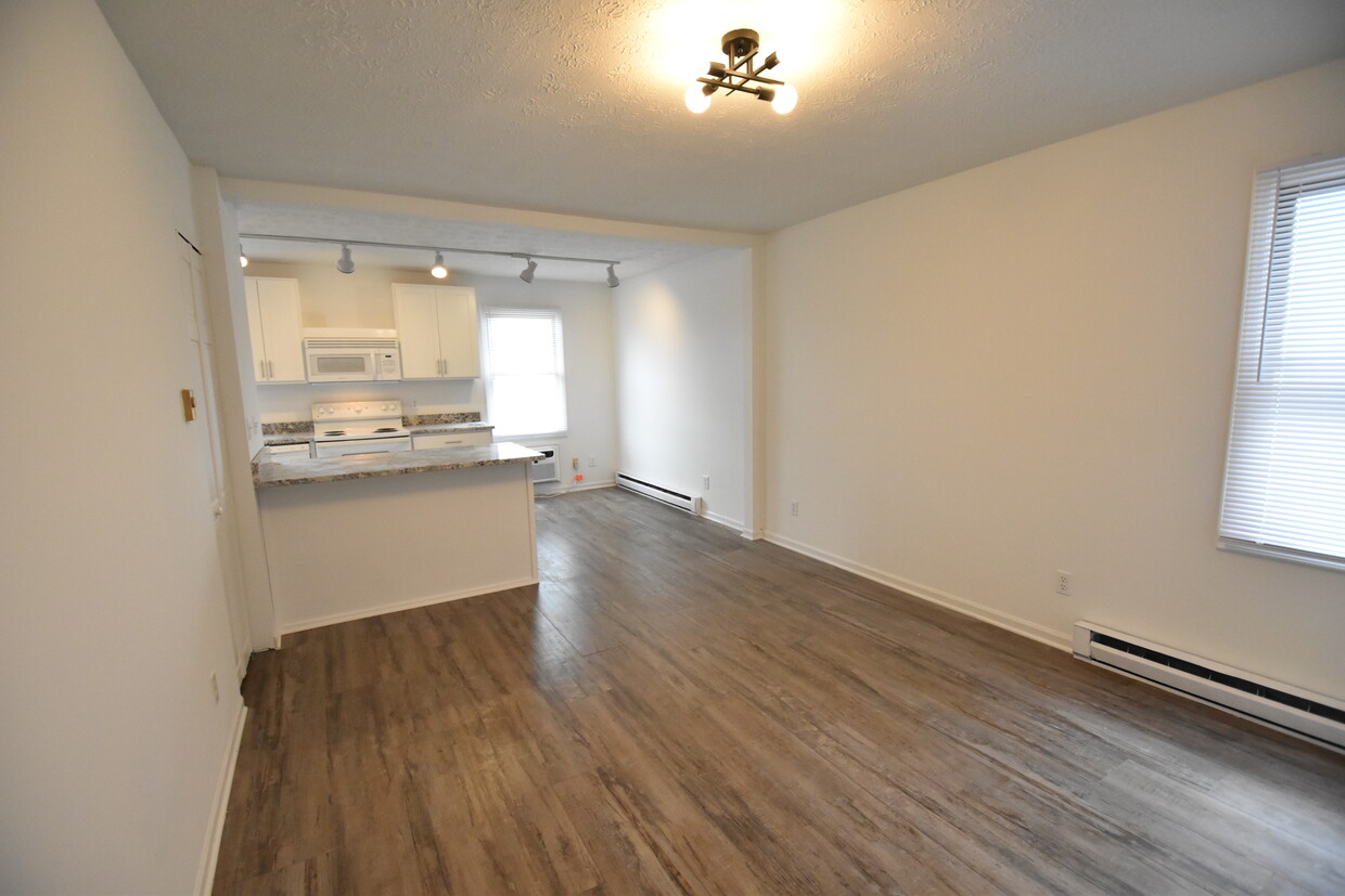 open concept kitchen/living room - 425 E Gates St