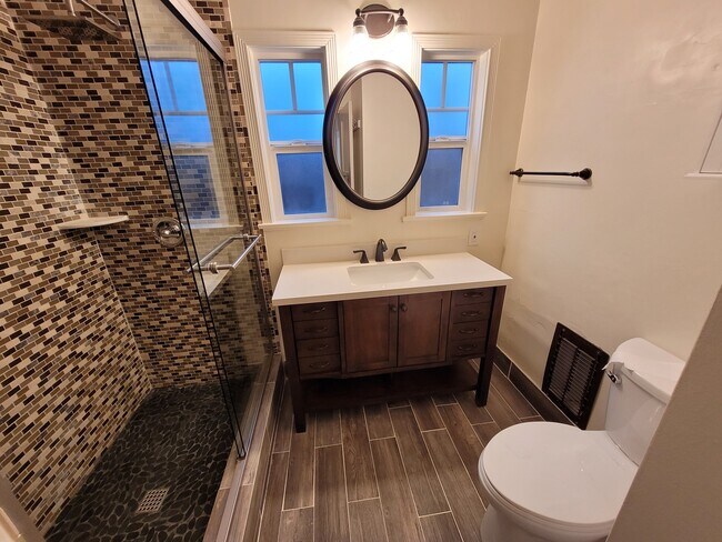 New bathroom with walk in shower - 1914 Granville Ave