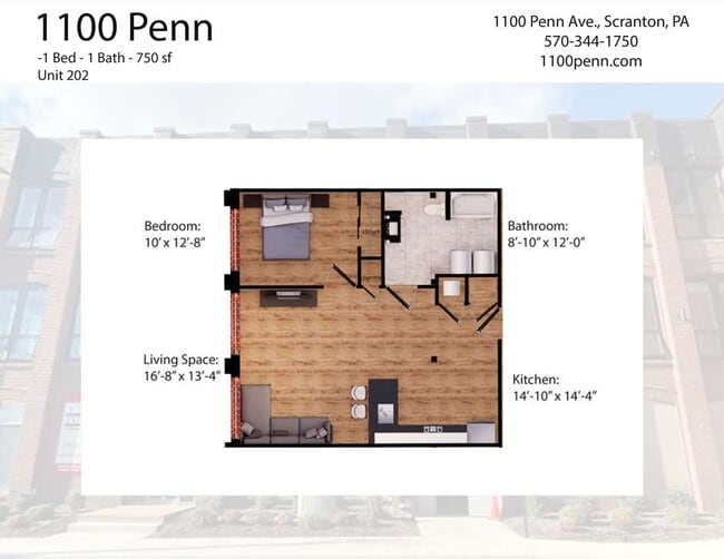 Plano de planta - 1100 Penn Avenue