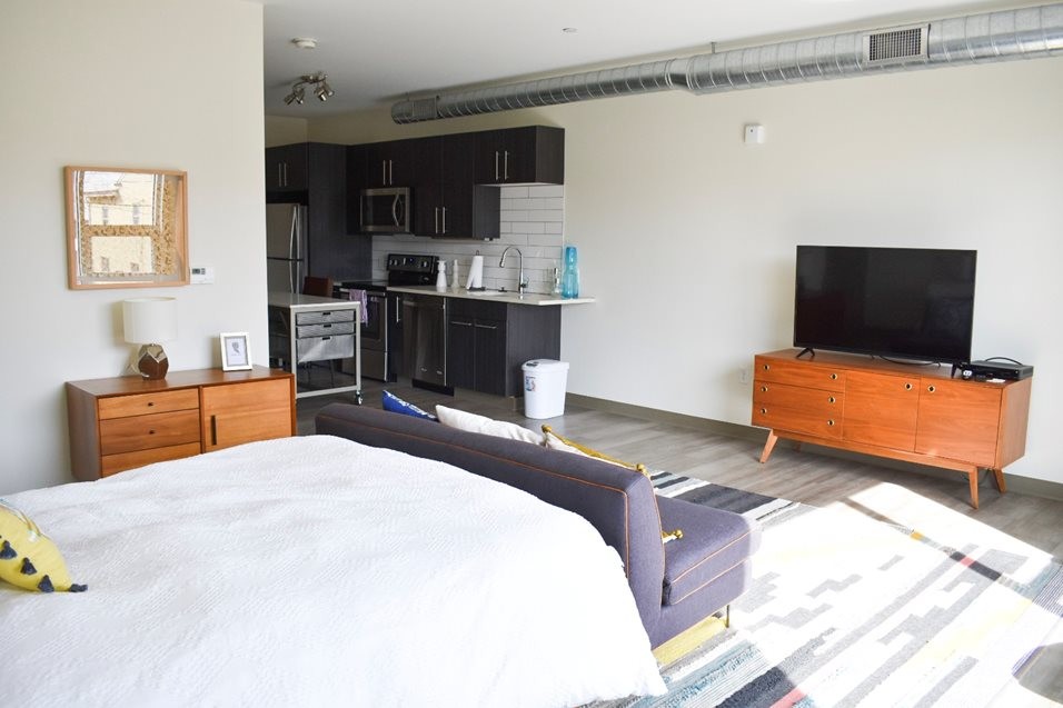 bedroom/living area - 4207 Willow St