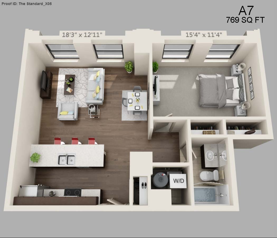 The Standard – One Bed/One Bath - 769