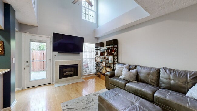 Two story living room is flooded with natural light - 2048 Nashboro Blvd