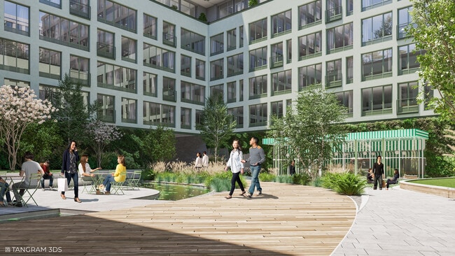 Courtyard Rendering - Navy Yard Urby