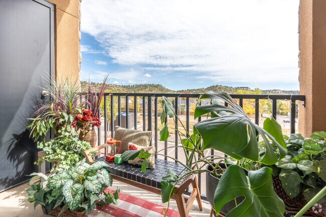 2BR, 2BA - 855SF - Balcony - The Edge at Mountain Shadows