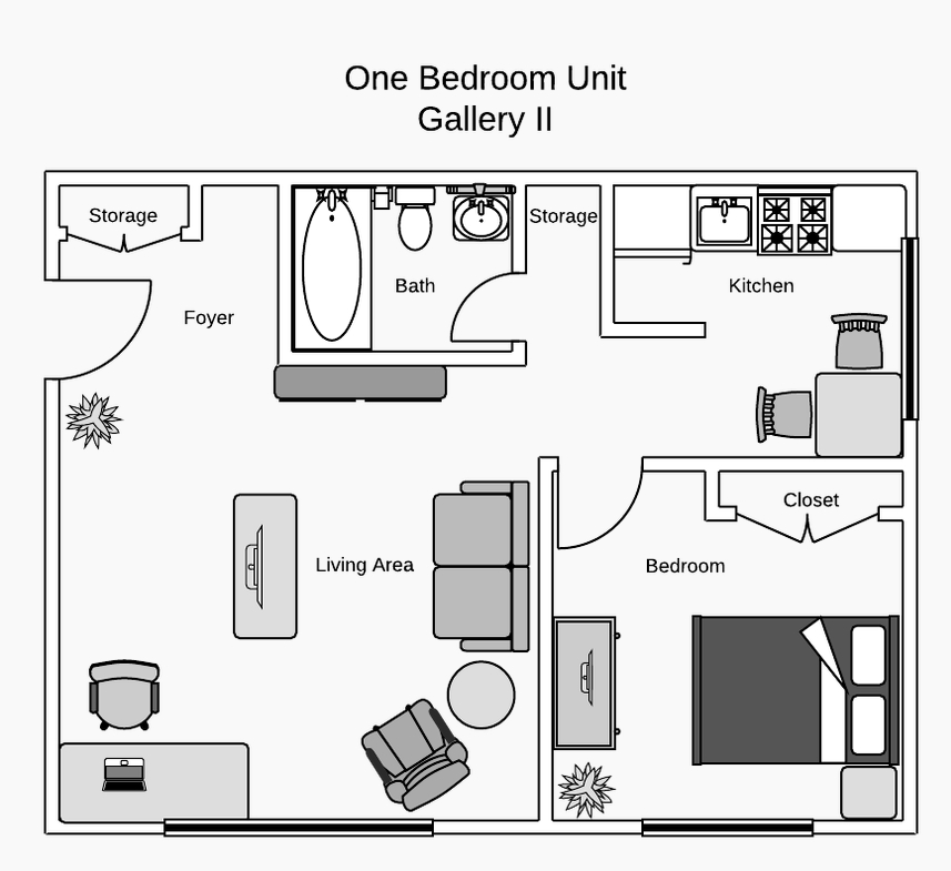 Floorplan - Gallery II Apartments
