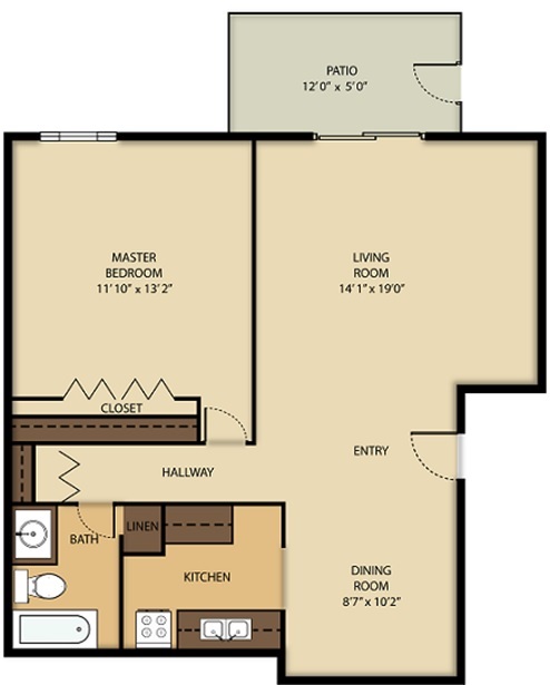 1 Bed – 1 Bath - Highland Manor Apartments