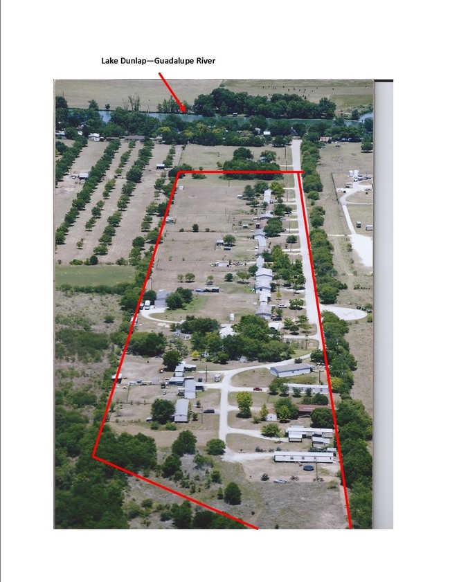 Aerial Photo - Lake Dunlap Mobile Home Park