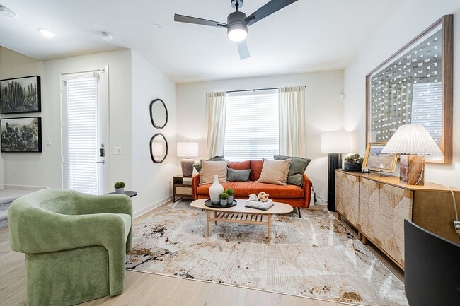 Living Room - Marlowe Corinth Groves Apartments