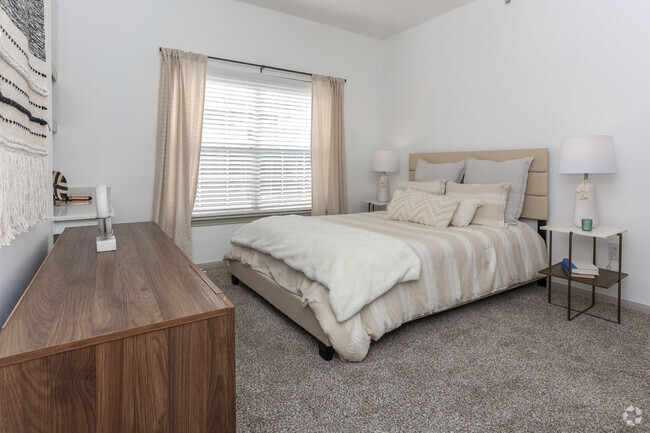 2BR, 2BA - 958SF - Primary Bedroom - The Adriane