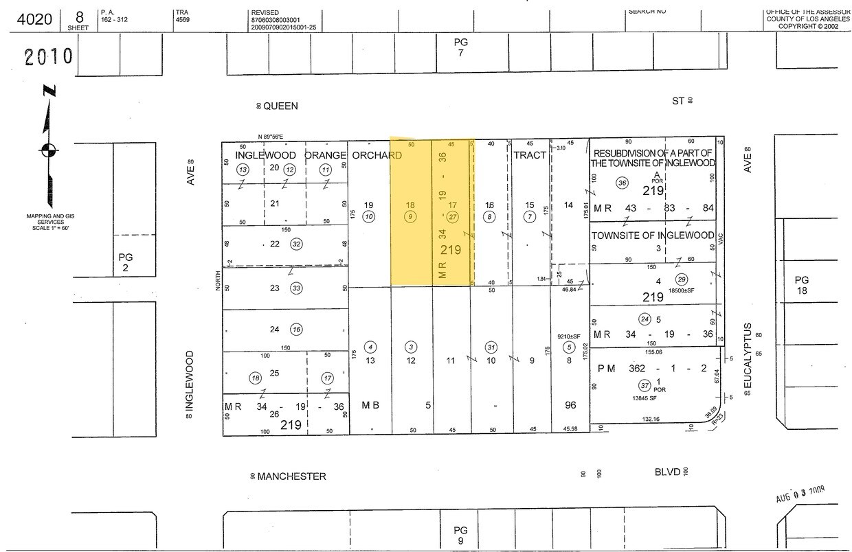 Mapa de la parcela - The Montego Apartments