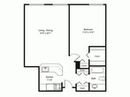 1 Bed/1 bath/hc