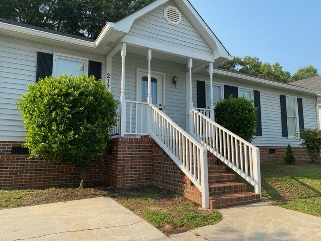 Shutters and walkway - 217 Oak Valley Dr