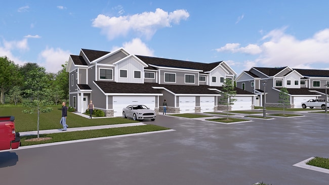 SummitTownhomes_Rendering_FrontView_12.13.24 - The Summit at Harvey Townhomes