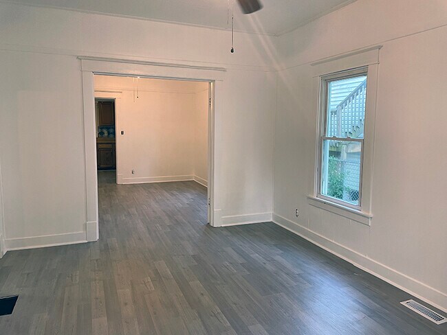 View from front door looking at living room and dining room - 1107 Central Ave