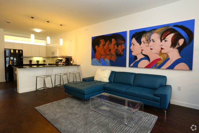 Sala de estar - Mosaic Apartments