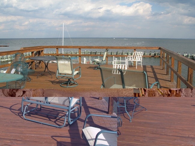 400 sq ft sundeck above pier - 1303 Rogers Rd