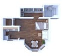 Studio Floor Plan S25 666 4F