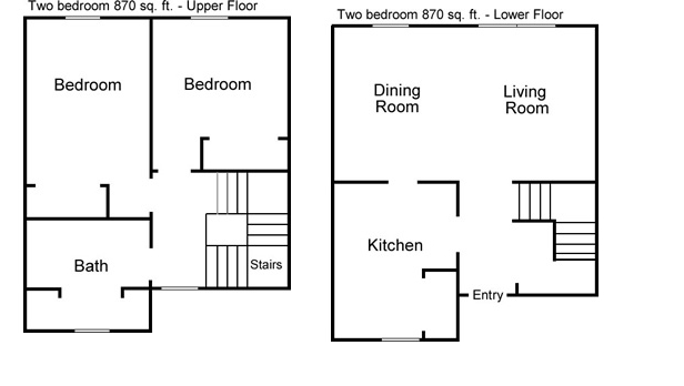 Plano de planta - Woodside Apartments