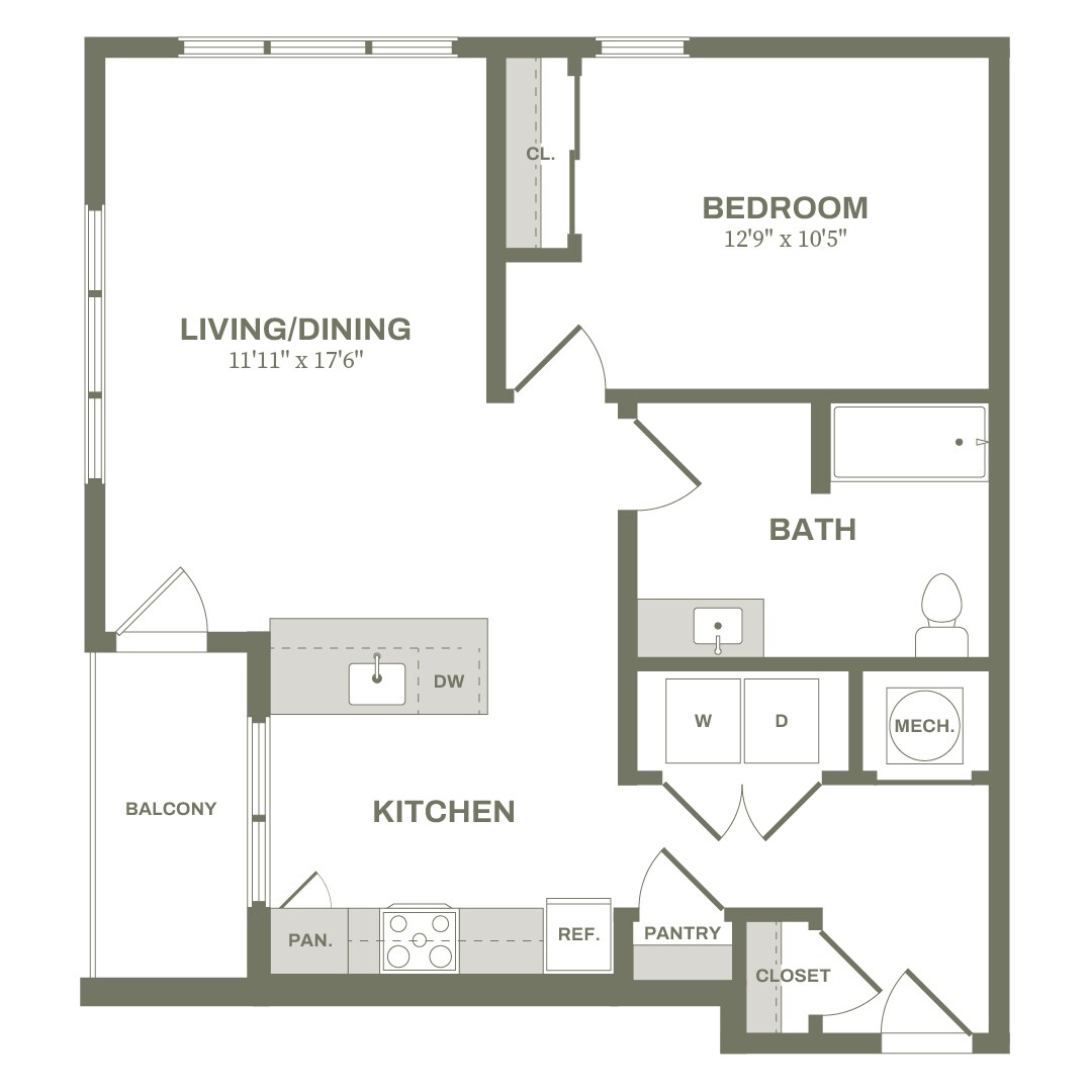 Ten60 Bolivar – 1 Bed Type 7