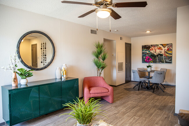 Modern Living and Dining Area at Sandstone Apartments - Sandstone