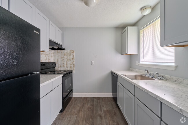 1 BR, 1 BA - 800SF Kitchen. - Grecian Gardens Apartments