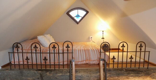 bedroom loft shown with double/full bed - 214 Page Hill Rd