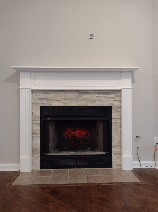 New electric fireplace and mantle! - 1401 Lake Pointe Way