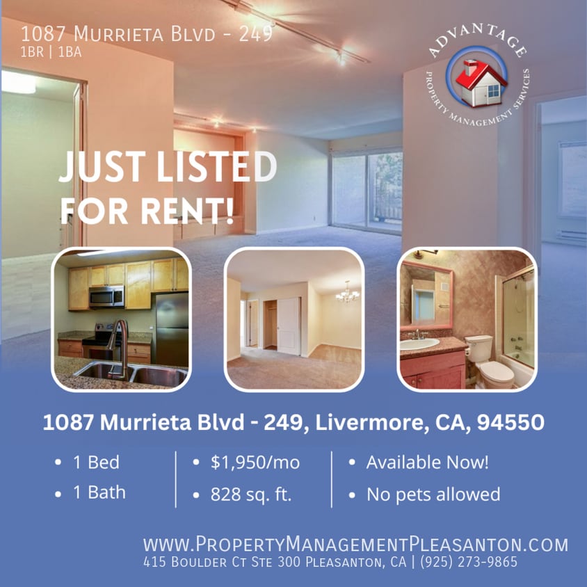 1087 Murrieta Blvd Unit 249, Livermore, CA 94550 Condo for Rent in