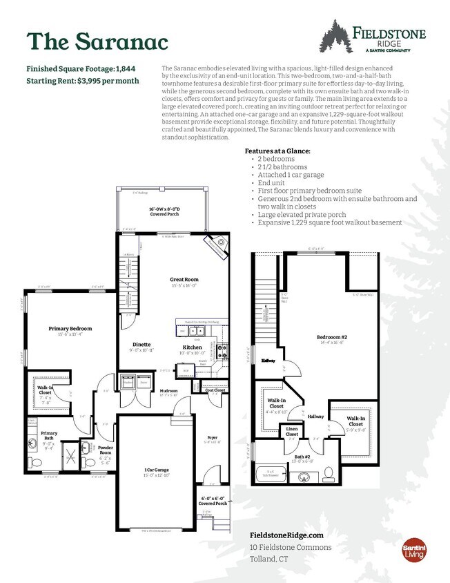Plano de planta - Fieldstone Ridge