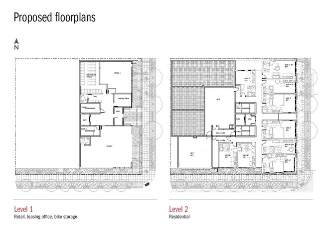 Planos del 1er y 2do piso - 1601 Dexter Ave N